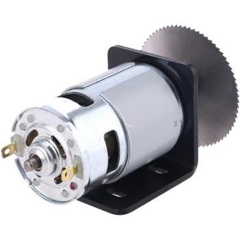 Sierra de Mesa 775 12 V: Motor, Hoja y Soporte de Carpintería