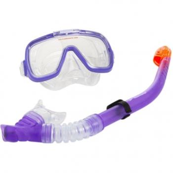 Maschera e Boccaglio per Immersioni Viola