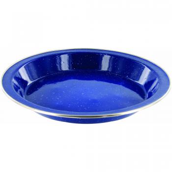 Highlander Assiette émaillée – Couleur bleu marine