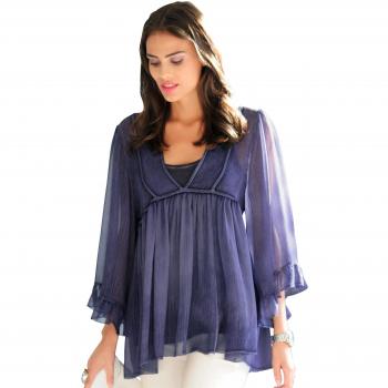 Oildye‑Tunika 2‑in‑1 für Damen, 42, von Alba Moda Green