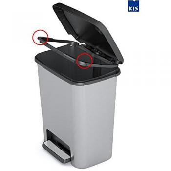 Cubo de basura Curver Compatta 25L con soporte para bolsas