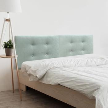 Cabezal de Cama Acualine en Polipiel Verde Agua