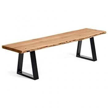 Banco Alaia de Madera Maciza y Estructura de Acero 160 cm