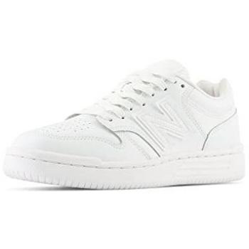 Chaussures New Balance 480 Blanc Pur Enfant – Modèle Plat à Lacets – Taille 35,5