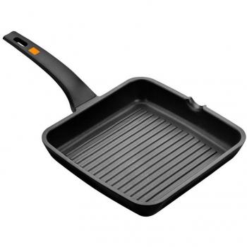 BRA Efficient A271428 Grillpfanne – Ø28 cm – Teflon‑Beschichtetes Aluguss‑Design