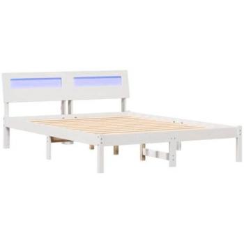 Lit en Bois de Pin Blanc 120 x 190 cm