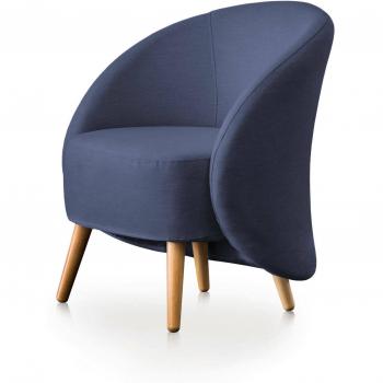 Dabdal Poltrona Salotto 70x60h80 Blu – Design Made in Italy