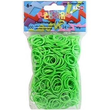 Rainbow Loom RL600 600‑Stück Starterpack – Limettengrün, 24C, mit Clips