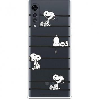 Funda Oficial Snoopy Rayas para LG Velvet 5G