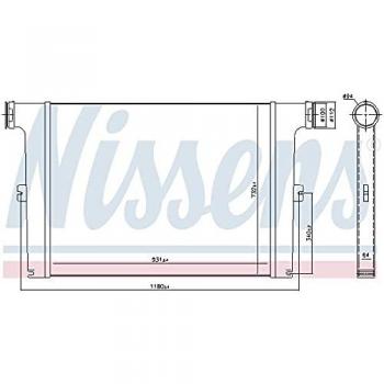 Nissens Intercooler for Turbo Engines 97066