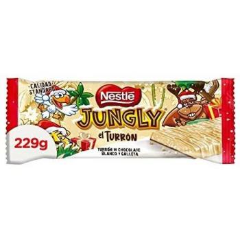 Turrón Blanco NESTLÉ JUNGLY 229g