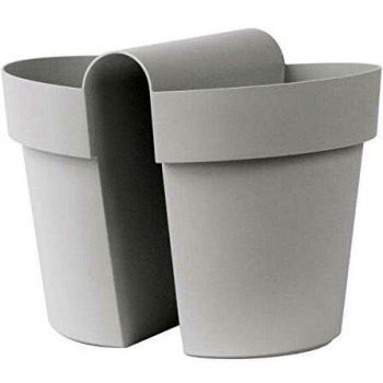 Hängetopf Be Up Duo, weiß, 25 cm, 8 l Erdvolumen