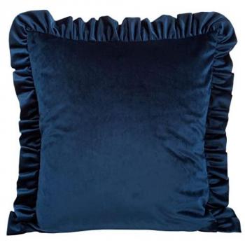 Cuscino Federa Velluto Blu Marino 45x45 cm