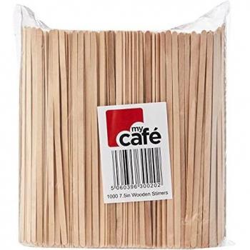 SustainSip Wooden Coffee Stirrers – 1000 Count