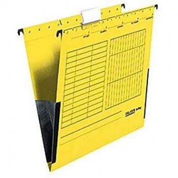 Pack 25 x Dossiers Suspendus A4 (Jaune) – Marque Falken