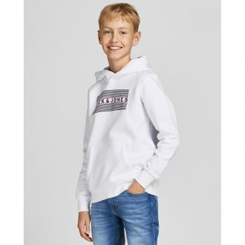 Sudadera JACK&JONES para niño con capucha blanca