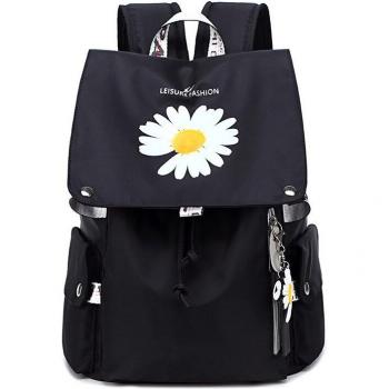 Morral Escolar con Diseño Floral y Carga USB