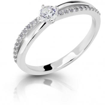 Bague en argent avec zircone de Beneto AGG325