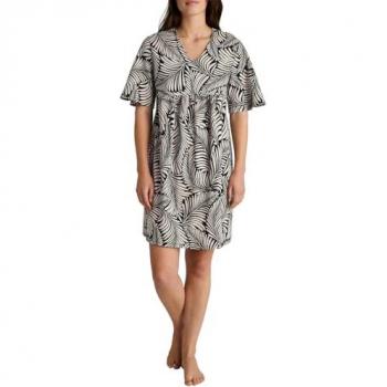 CALIDA Nachthemd Favourites Sun – Damen (Ein­teil) – Schwarzer Kurzarm