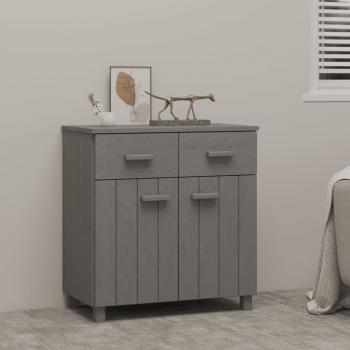 Light Grey Solid Pine Sideboard HAMAR 79x40x80 cm vidaXL