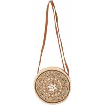 Borsa donna misto ZCCB-221126 EMERALD Piccola Beige