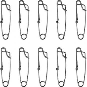 Pack Pince à Thon Inox 10 pcs – Long Ligne, Clips 60/80/100 mm