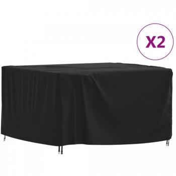Set di Coperture per Mobili da Giardino 2pz 125x125x74 cm Oxford 420D