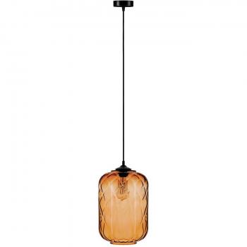 Solbika Tezeusz Pendant Lamp, Amber Glass, 24 cm