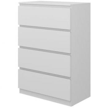 Vicco Calisto Sideboard, Weiß, 70 x 102 cm, mit 4 Schubfächern