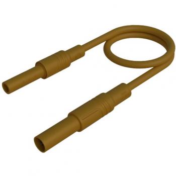 Cavo di Prova di Sicurezza 100 cm con Spina e Presa 4 mm Marrone
