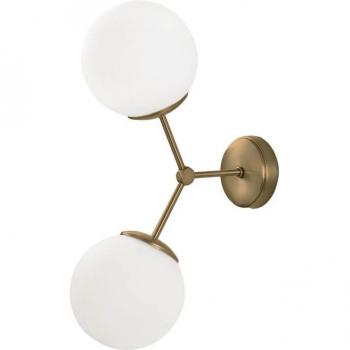Mulens Pared Oro 2 Luzes Moderno