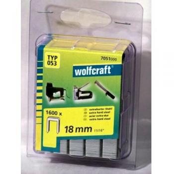 Set de Grapas Wolfcraft 7051000, Lomo Ancho, Tipo 053, 1600 Piezas