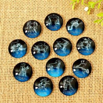 Blue Constellation Dome Cabochons