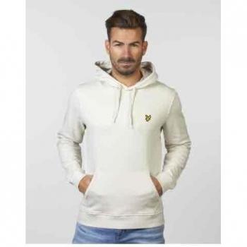 Felpa con Cappuccio Lyle & Scott Bianco