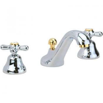 Robinet de Lavabo Gattoni Calypso 3 Trous Or