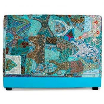 Tête de lit bleue Menzzo Nilambari (L = 160 cm, P = 80 cm, H = 120 cm)