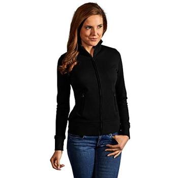 Damen Pullover mit Stehkragen und Reißverschluss