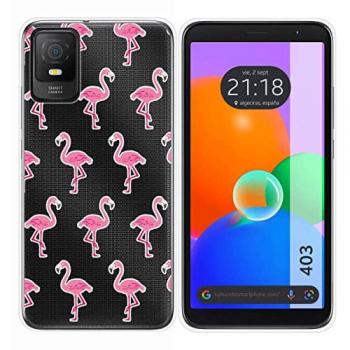 Funda Silicona Transparente para TCL 403 Flamenco