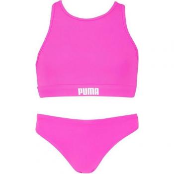 PUMA Fluo Pink Bustier-Bikini (2 Stück)