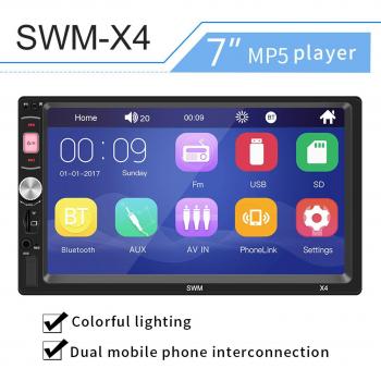 HD Bluetooth Car MP5 Player with AUX Input