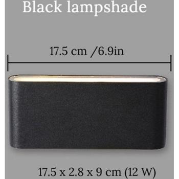 Lámpara de Pared LED Impermeable 12W
