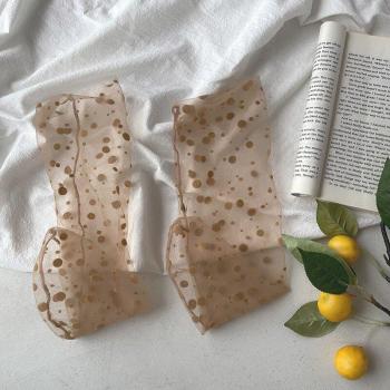 Harajuku Polka Dot Lace Mesh Women's Socks