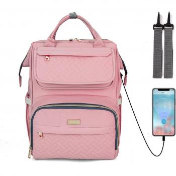 Mochila de Pañales USB con Ganchos para Cochecito