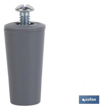 Tope para Persianas 40 mm Gris Incluye Tornillo M-6
