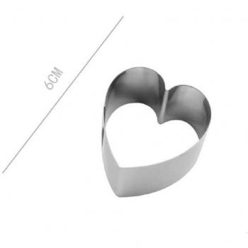 Set 6 Formine Cuore per Biscotti 6 Cm