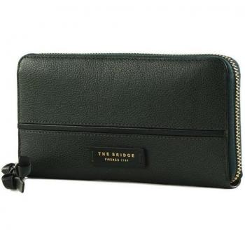 Cuir Obsidienne Femme – Grand Portefeuille à Fermeture Éclair
