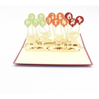 Carte Pop-Up 3D Baby Shower