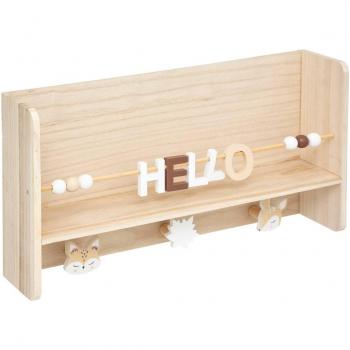 Percha con Estante Hello para Niños