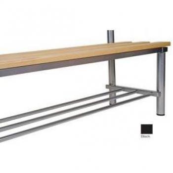 Mezzo Black Solo Shoe Rack, 3000x400mm, Club Slingsby