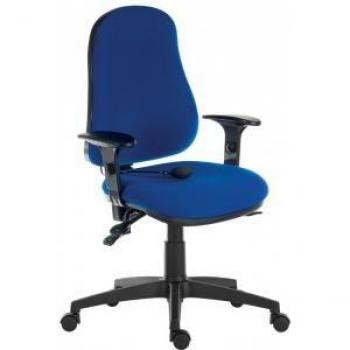 Blue ErgoComfort Air Fabric Chair with Arms